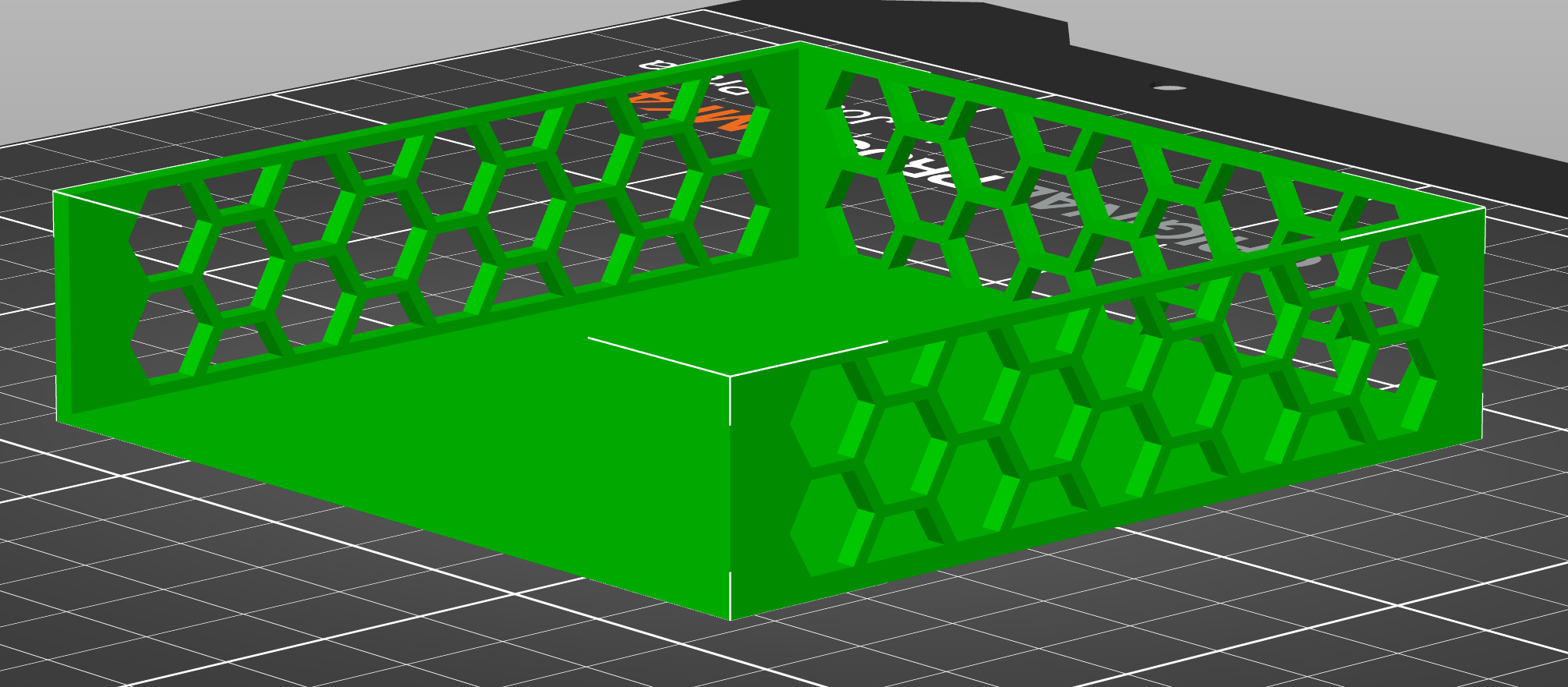 Hexagonical cutout Remote holder (with blender file)