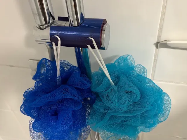 Shower sponge holder / support fleur de douche