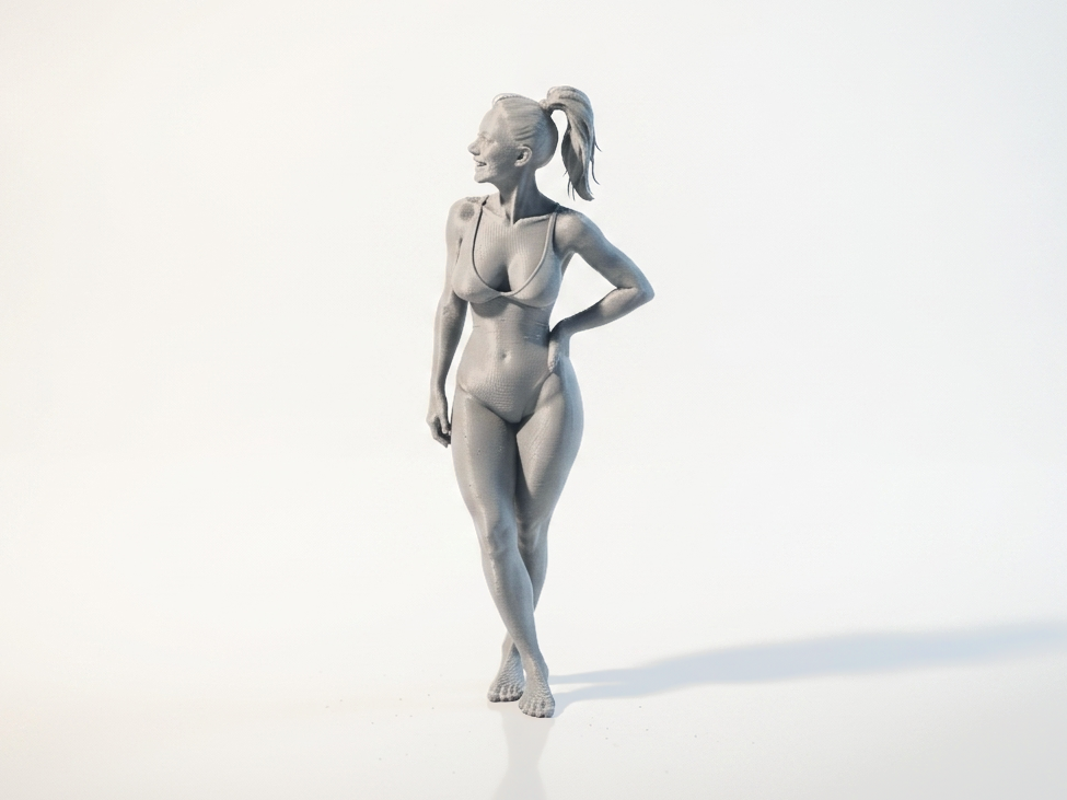 Bikini Model Female Figure 3D Printable
