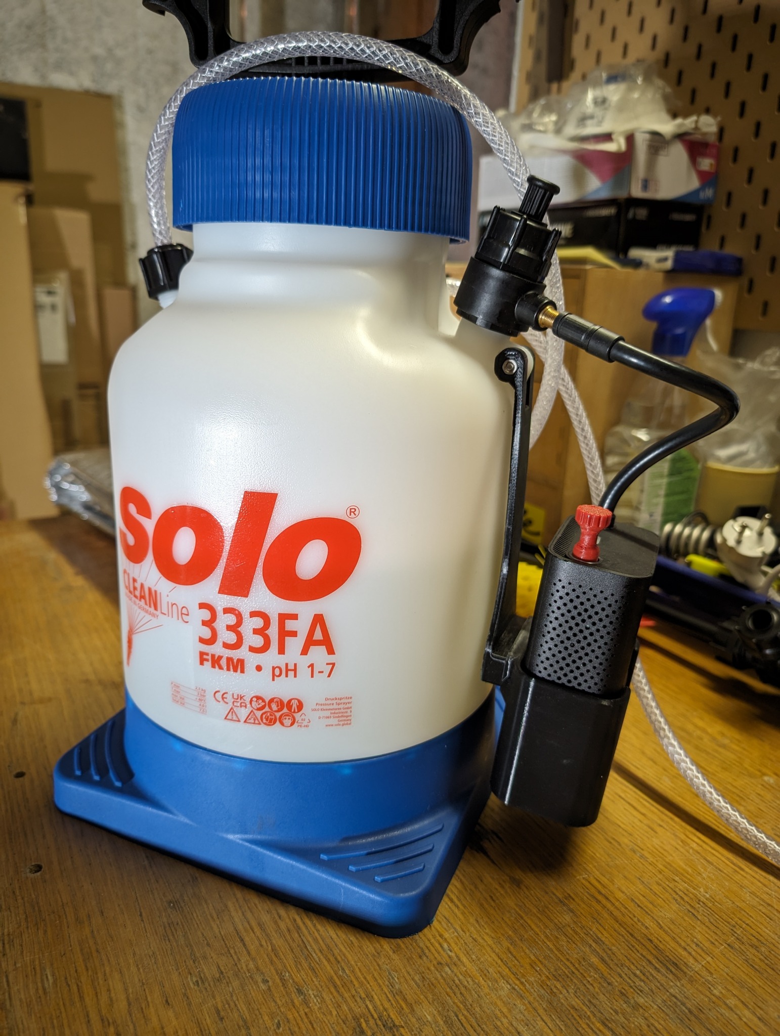 SOLO Vario Foam 333 sprayer electric airpump conversion Mijia 2