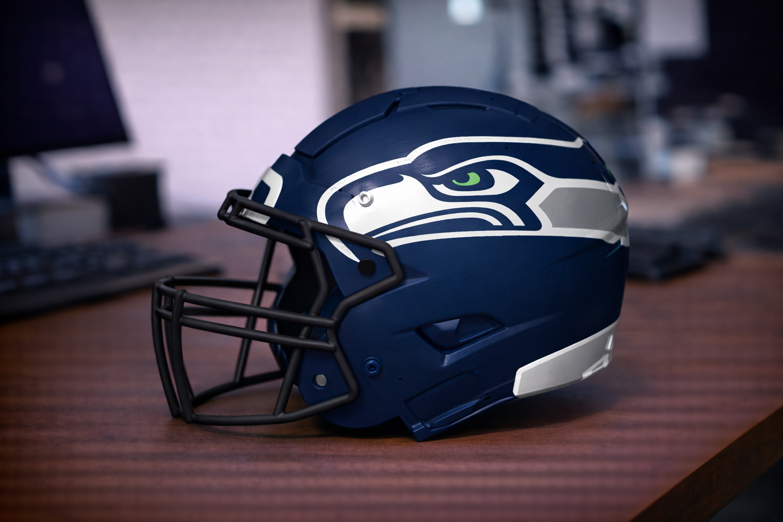 Seattle Seahawks Football Helmet - F7 - 12th Man