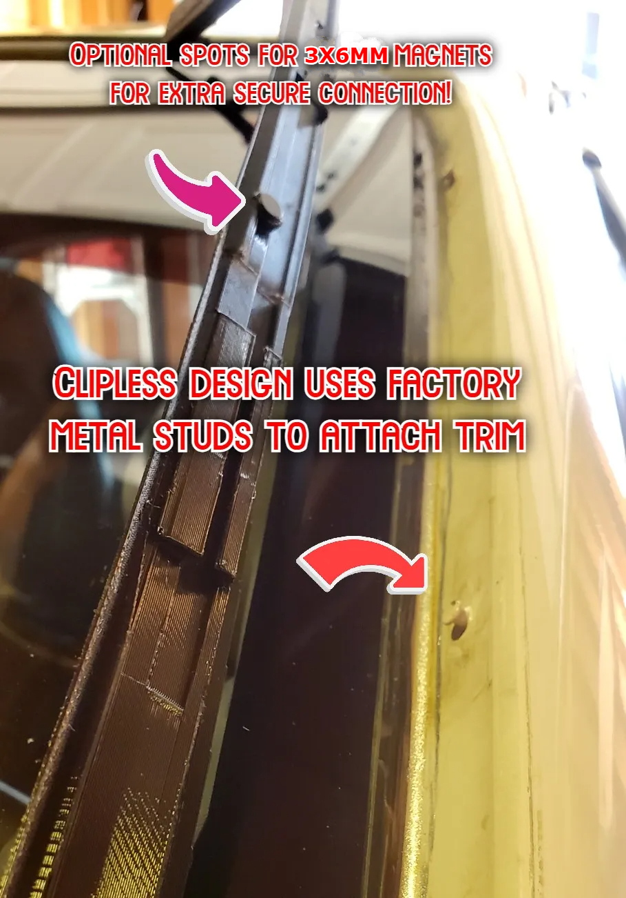 Del Sol Windshield Trim (With clipless design!) — miniatura 4