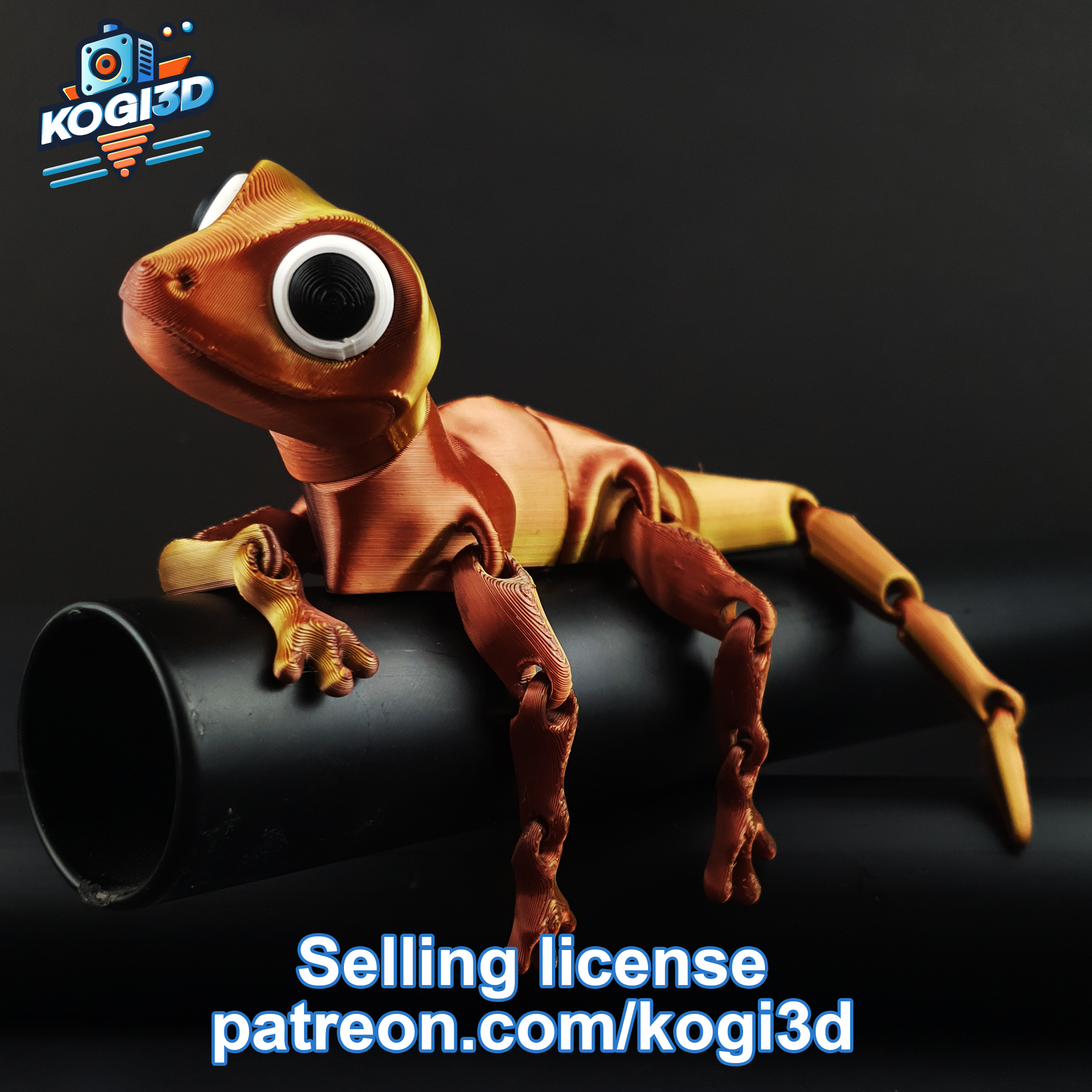 Articulated Flexi Lizard Model