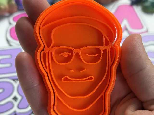 Josef Prusa Face cookie cutter + stamp