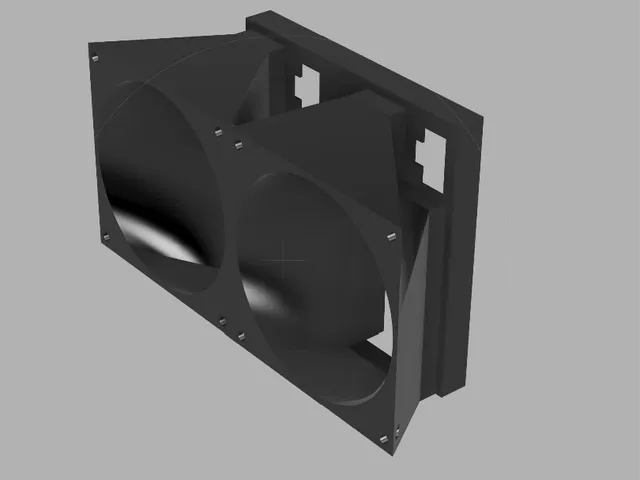 Dual RTX 6000 Intake Dual 80mm Fan Duct Shroud