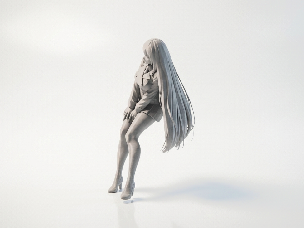 Office Lady Figurine Female Character 3D Printable