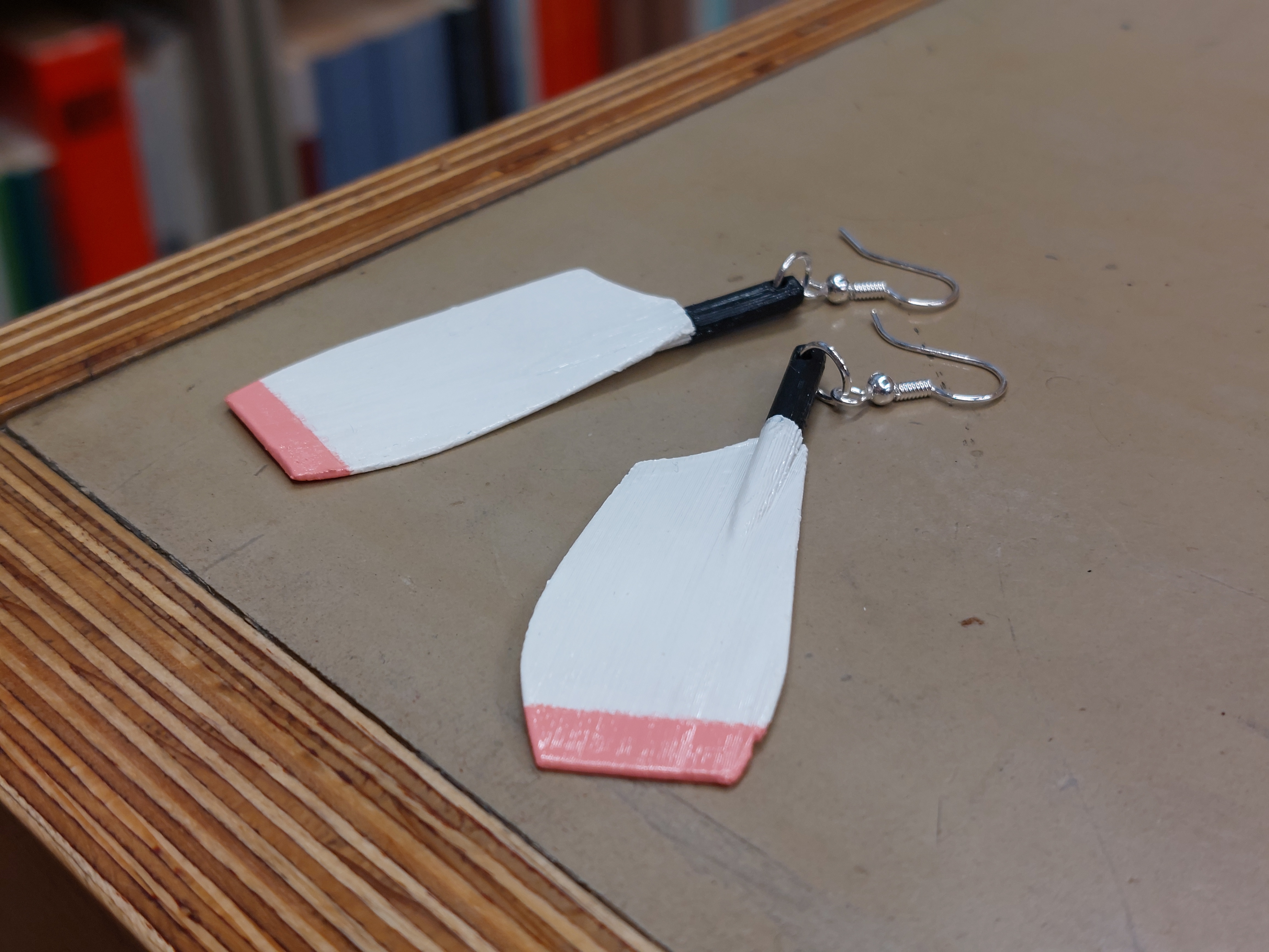 Miniatura 2 do modelo 3D Rowing blade earrings