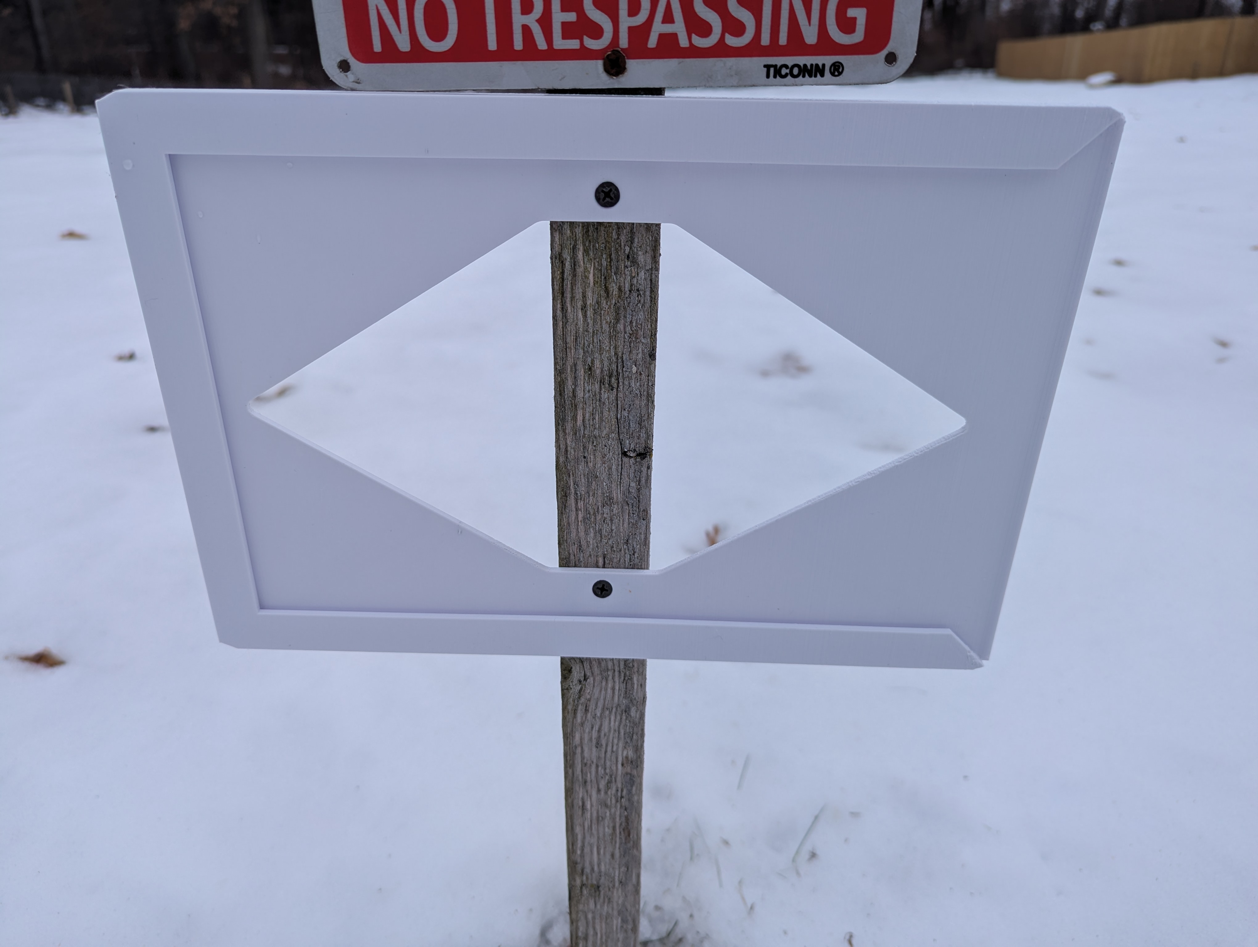 Common Sign Frame for Outdoor Use - 8"x12" No Supports — thumbnail 2
