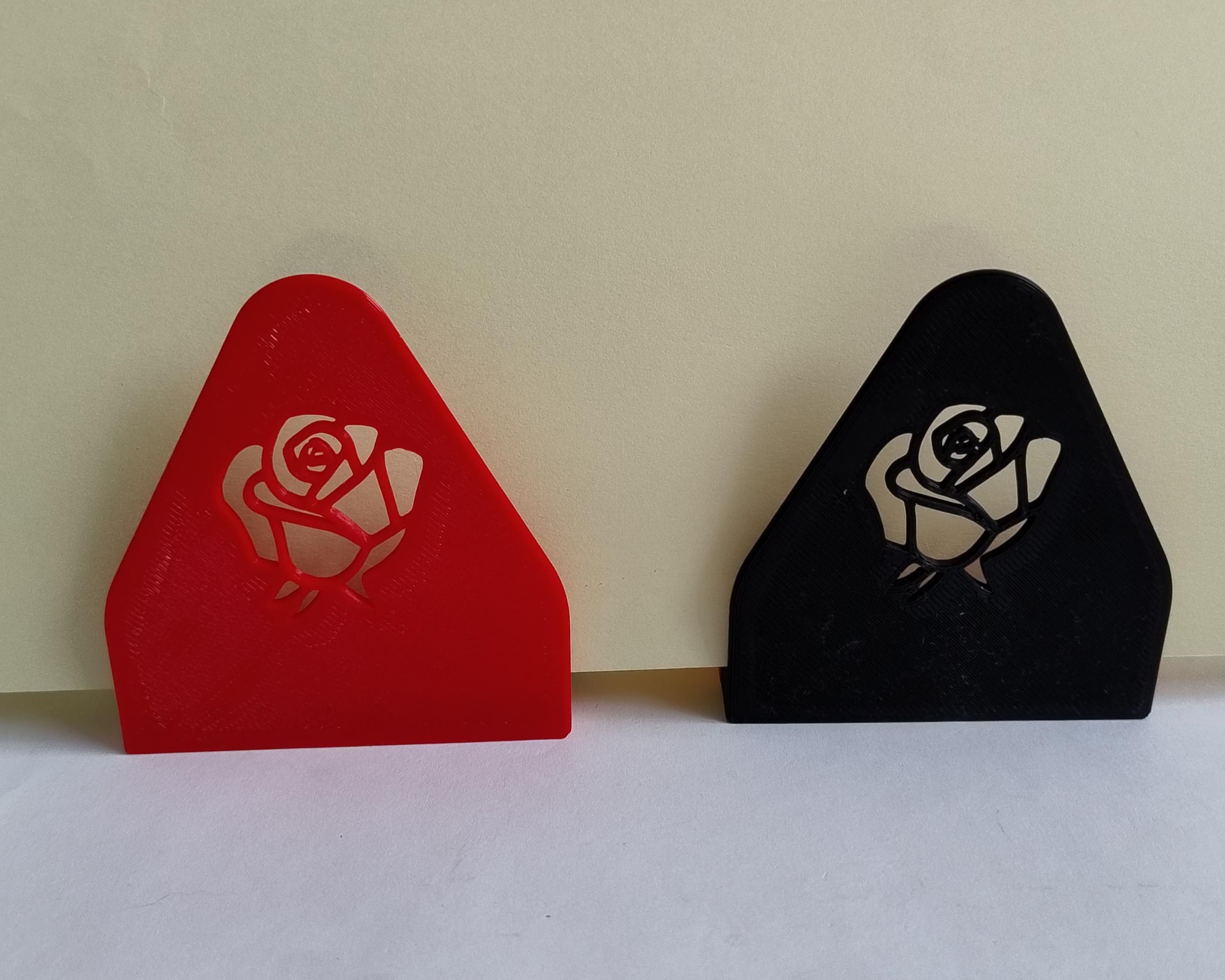 Serviettenständer Rose und Herz / stand or holder for napkins  (easy to print), nicht nur für den Valentinstag — miniatura 13