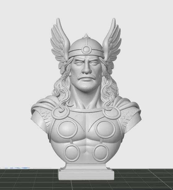 Miniatura 6 do modelo 3D Thor-Inspired Warrior Bust
