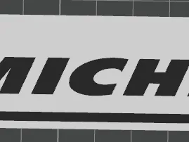 Michelin logo for office or workshop