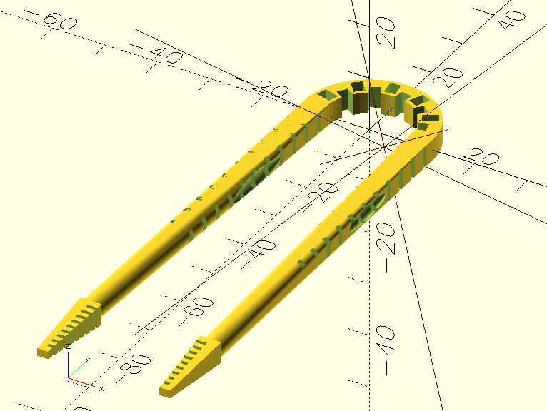 Parametric Compliant Forceps (Living Hinge) - Field Ready Project