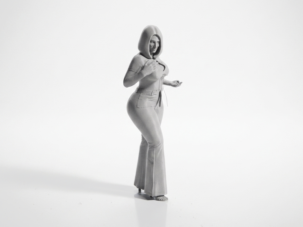Lady With Palm Out Female Figure 3D Printable