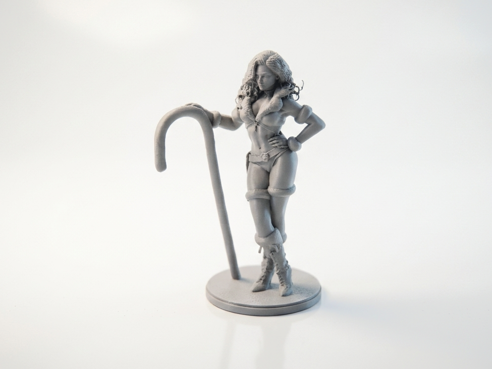 Candy Cane Pin-Up Figurine Holiday 3D Printable