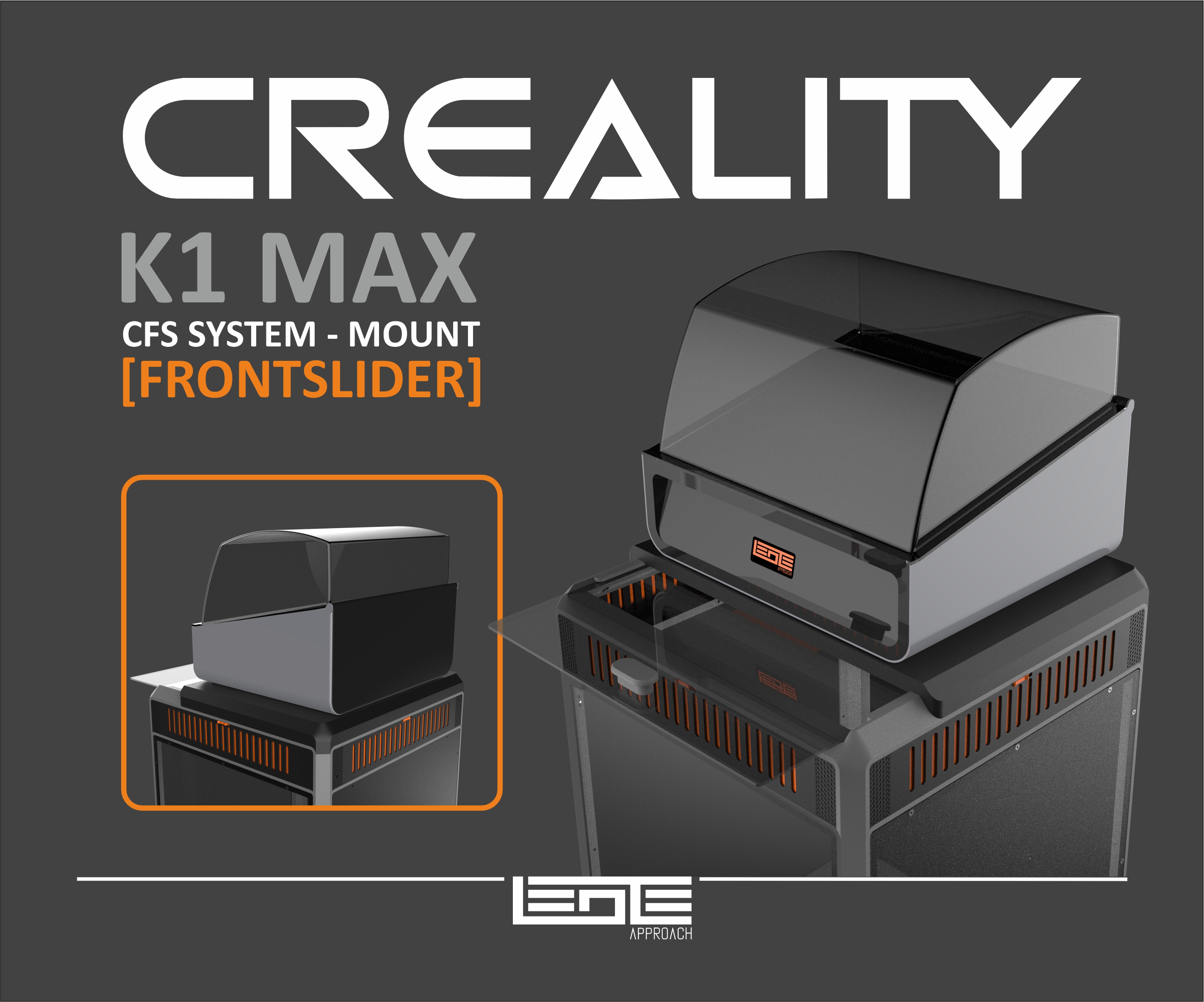CREALITY K1max - CFS SYSTEM MOUNT V1.2