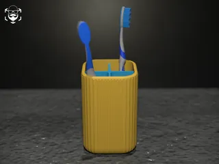 Modular Toothbrush Holder with Water Collection Tray – 3‑Part Design