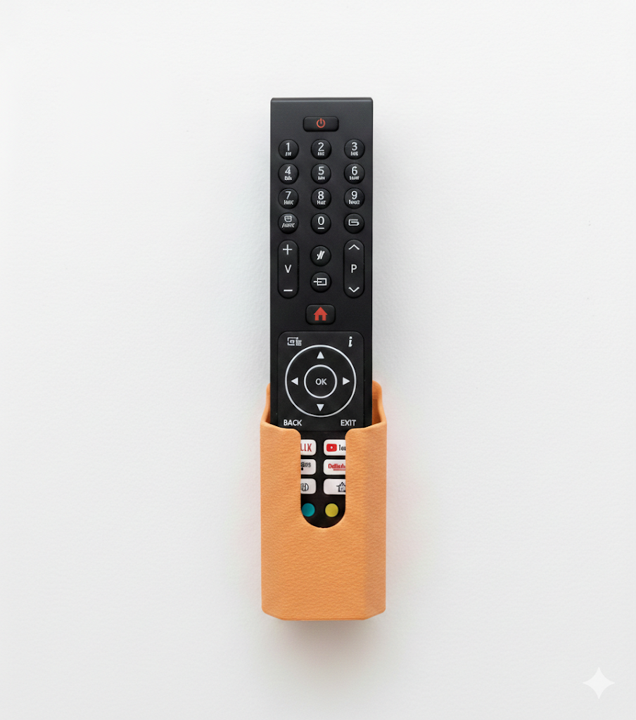 Universal Remote Control Wall Mount | Sleek One-Screw Organizer