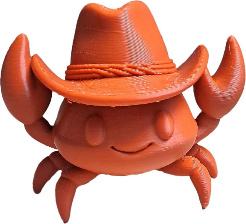 Crab with a hat 3D model
