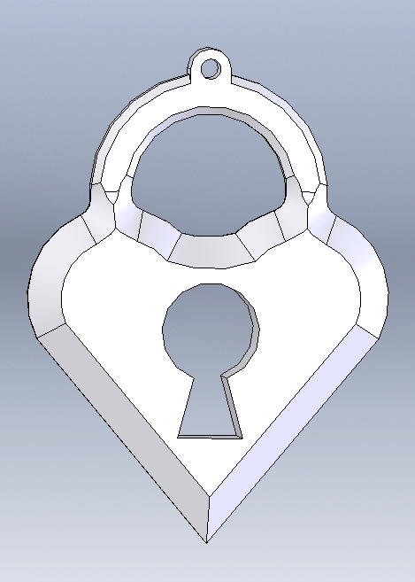 Heart Lock Earring