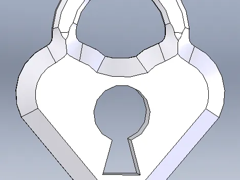 Heart Lock Earring