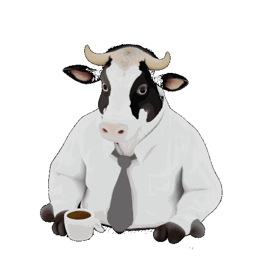 cow eating