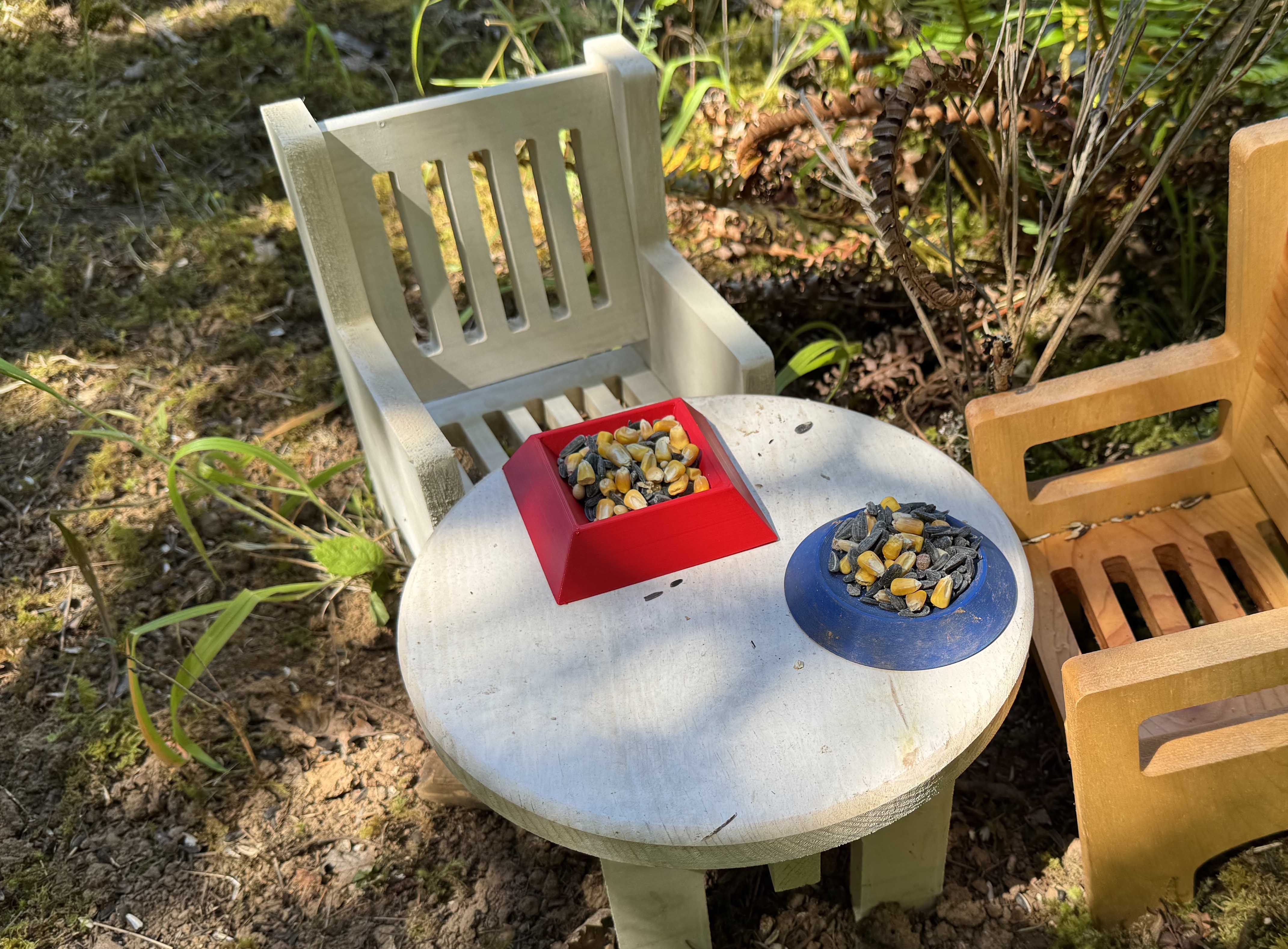 Square Birdseed Bowl