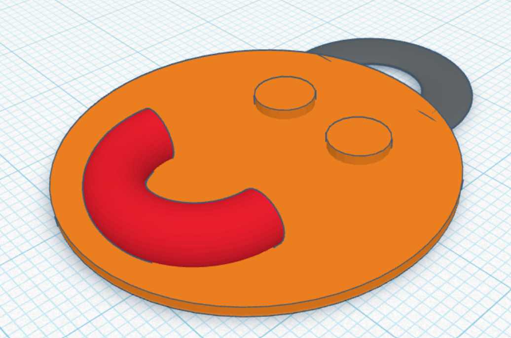 Smiley Face Keychain