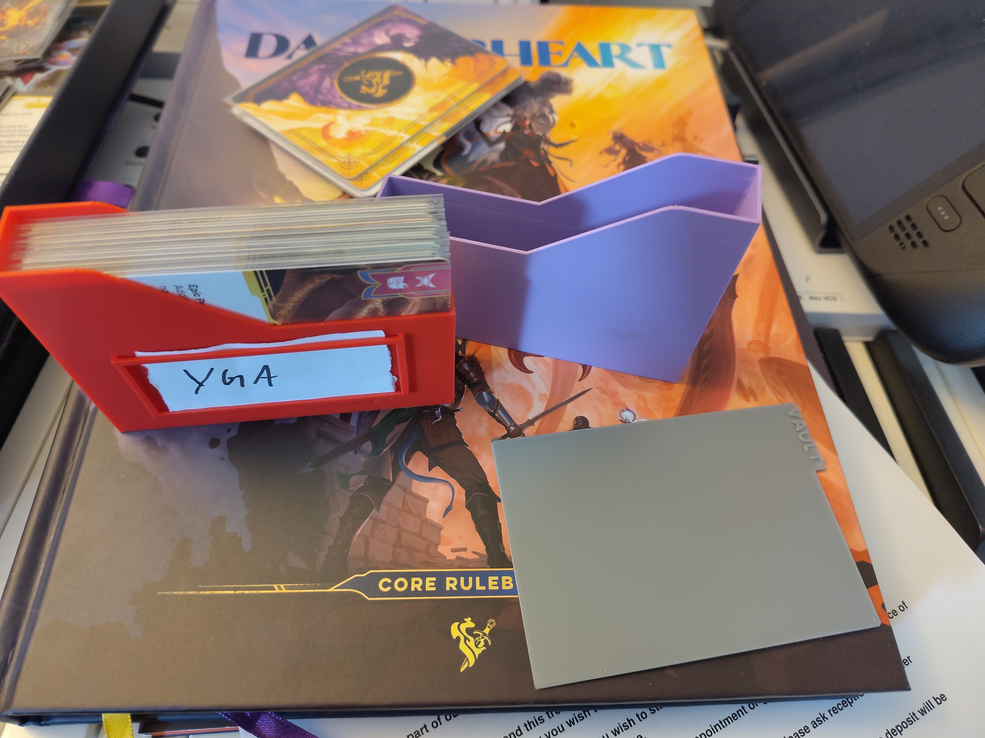 Daggerheart Player Cards Holder with Vault Divider