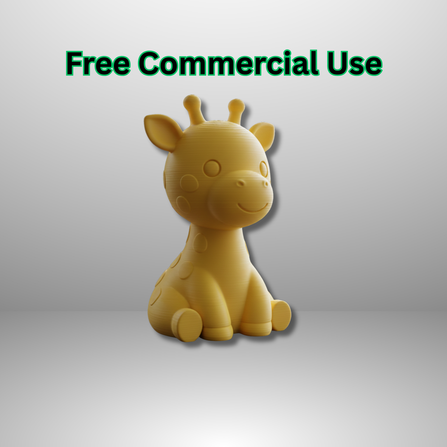 Cute Baby Giraffe Desk Figure