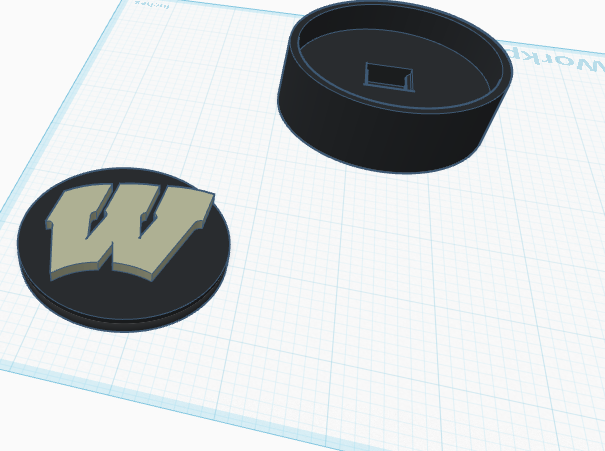 Wisconsin hockey puck clicker