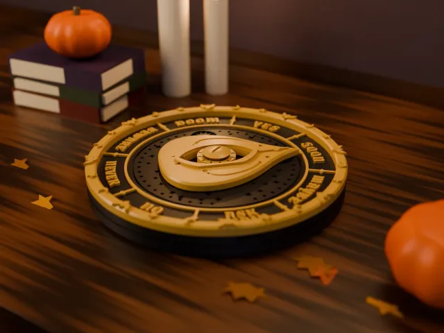 Halloween Spirit Board Spinner - Fortune Telling Fidget Toy