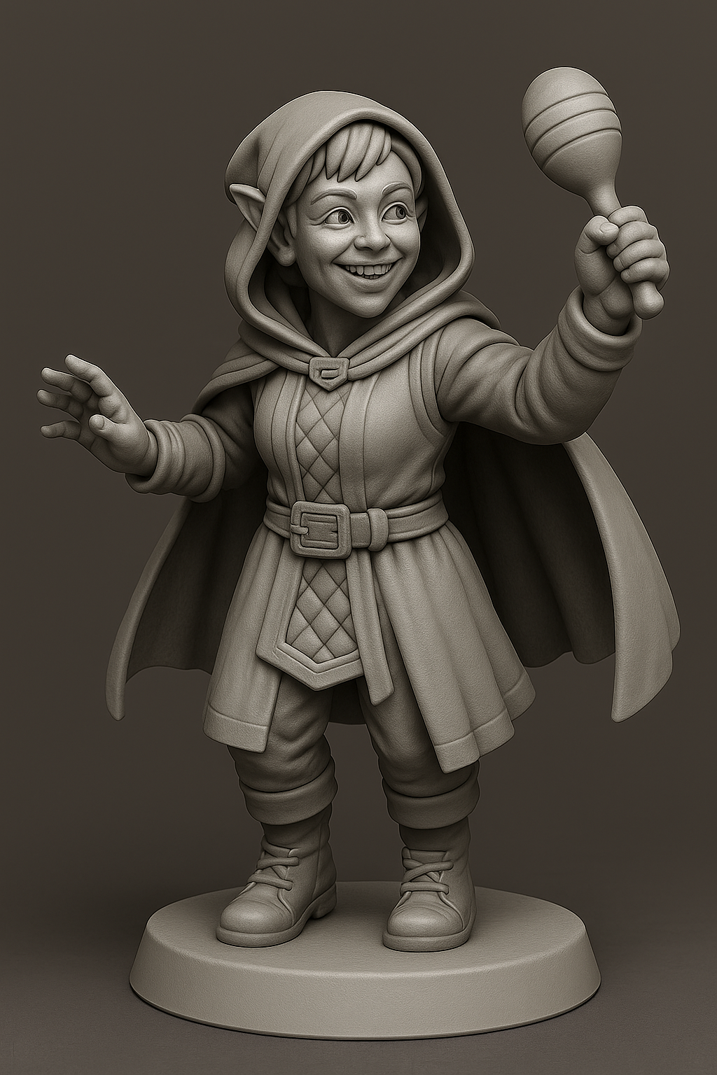 Figurine: Elf/Halfling Bard