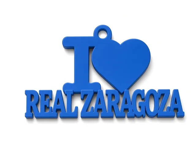 Llavero "I LVE REAL ZARAGOZA"