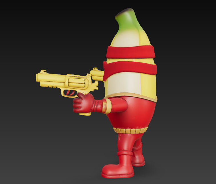 Miniatura 7 do modelo 3D Super Banana
