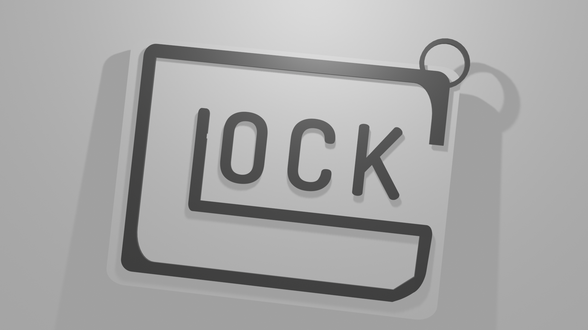 Glock Logo Keychain