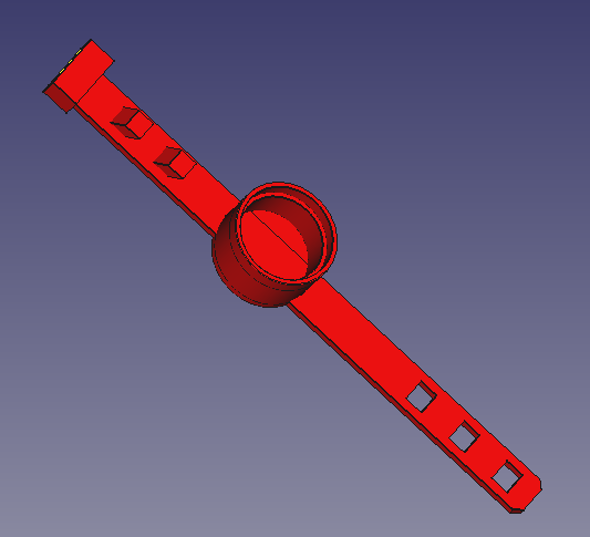 Miniatura 3 do modelo 3D Seatpost Strap Light Socket Mount