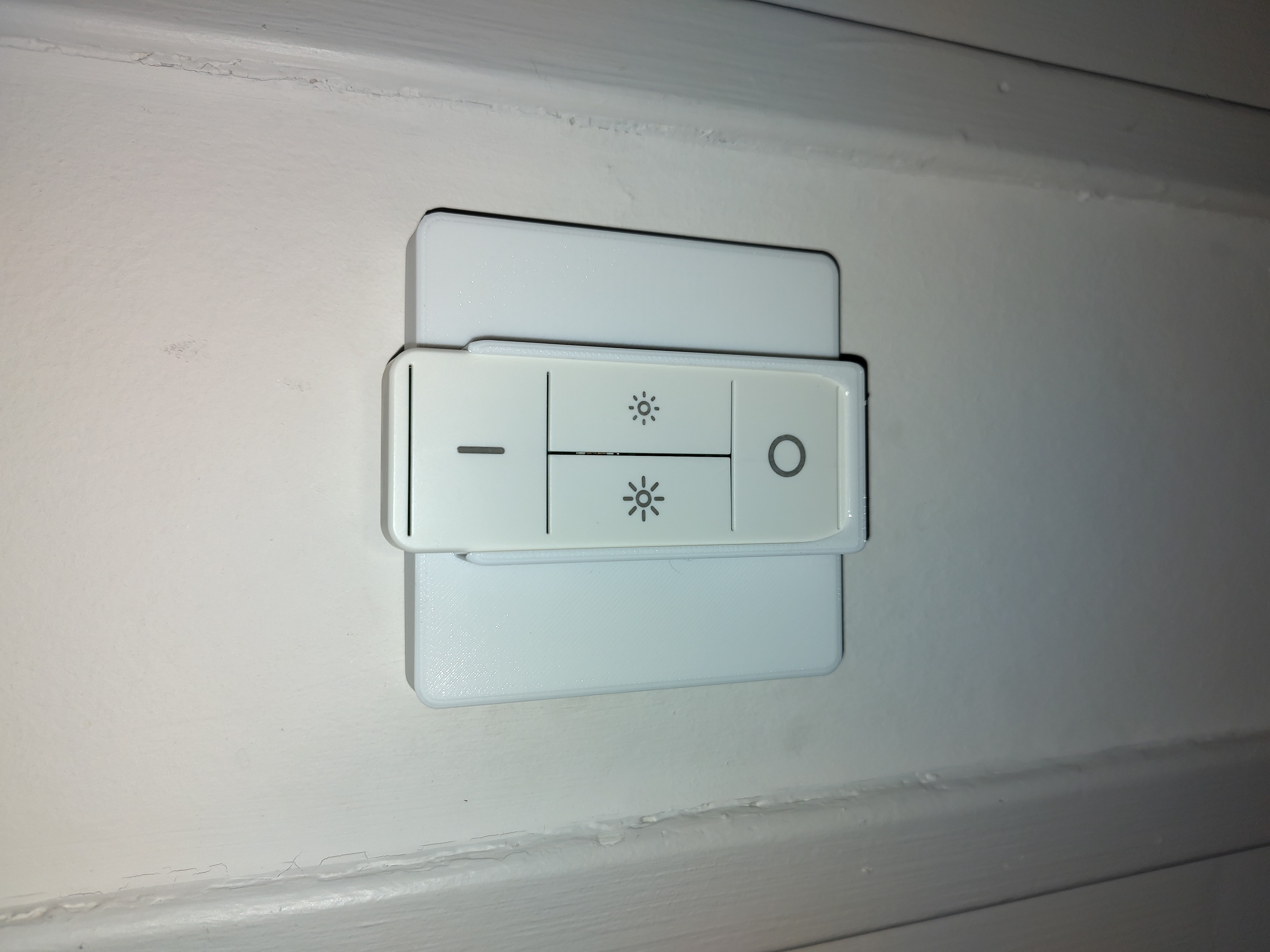 Switch finishing plate with Livarno smart remote holder