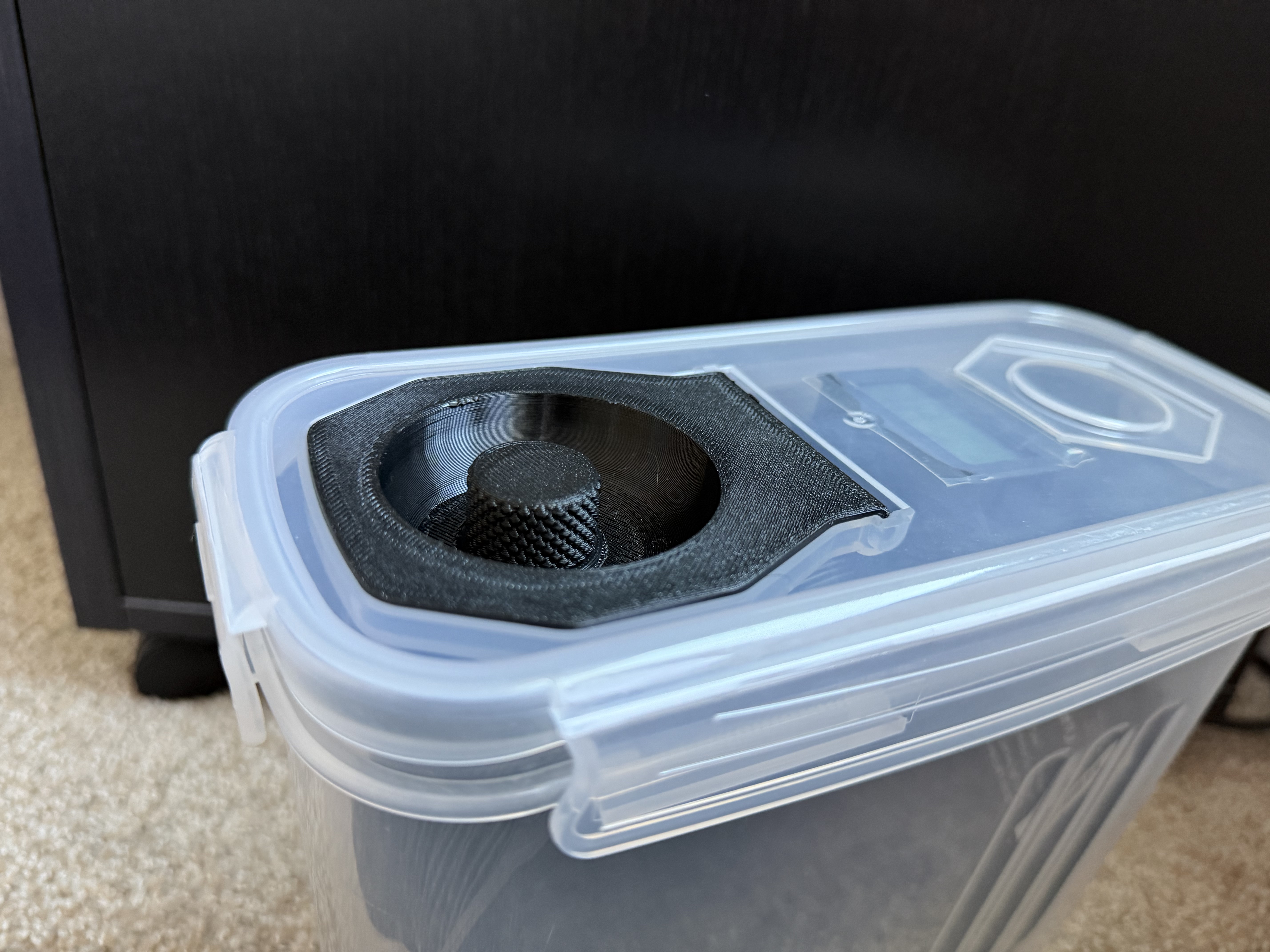 Cereal Drybox Lid with Cap - Recessed 3D model thumbnail