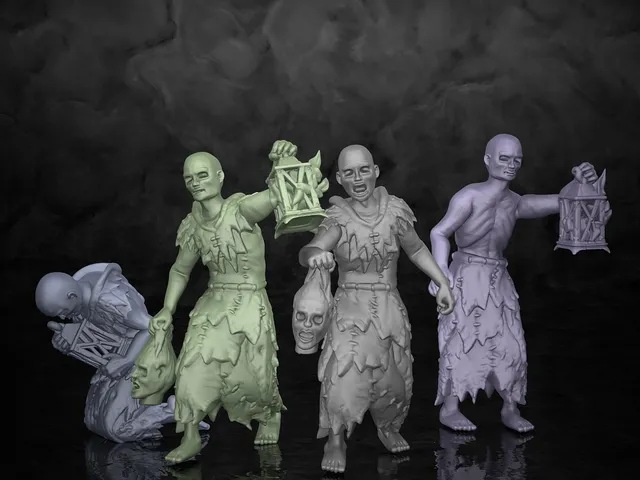 Dark Souls - Necromancers  (PRE-SUPPORTED & RIGGED source file)