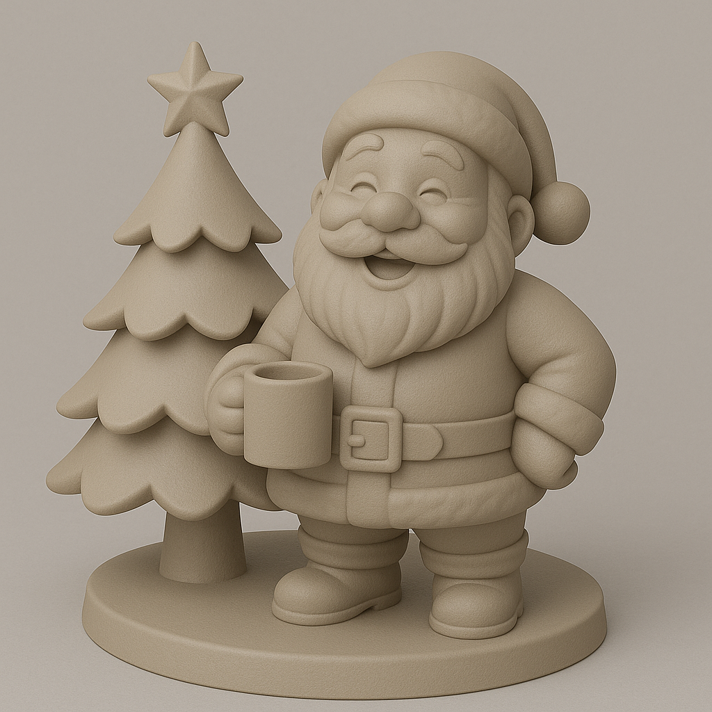 Happy 3AM Santa by the Tree