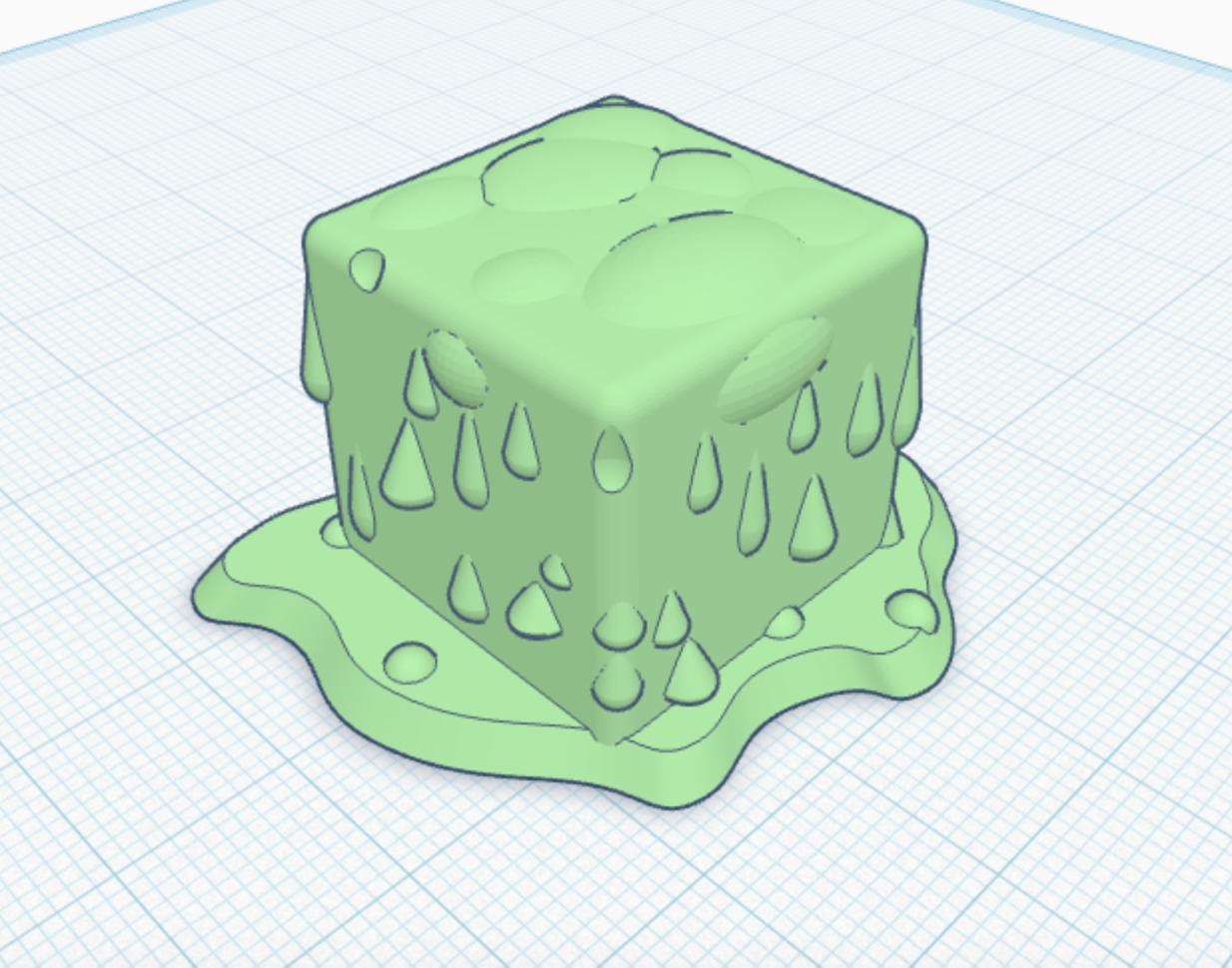 Miniatura 2 do modelo 3D Gelatinous Cube Figure