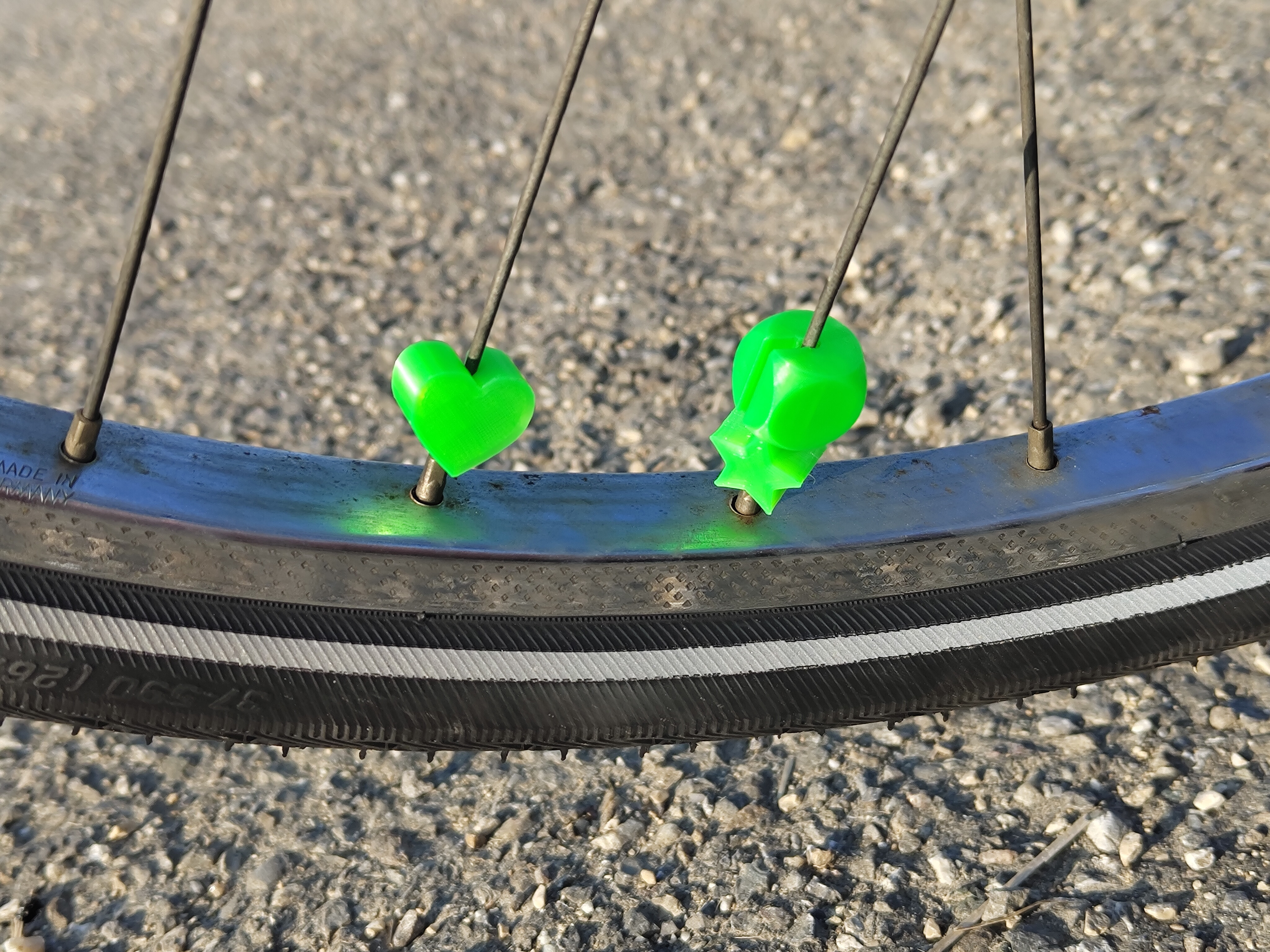 Spoke Clickers for Kids Bikes – Heart, Dice, Star & Ring - Easy Print