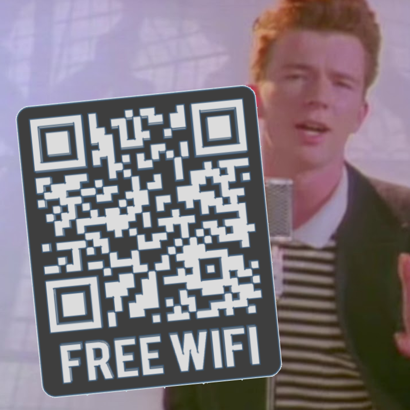 Fake WIFI QR code