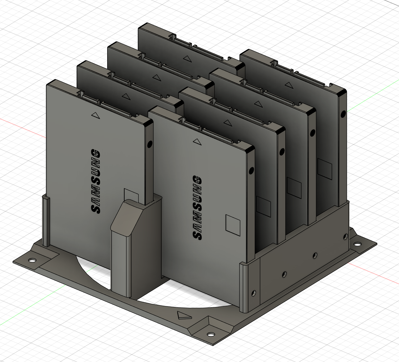 8x SSD Fan Mount