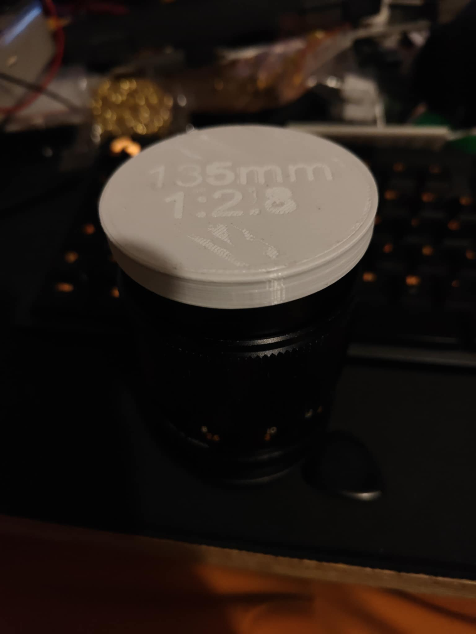 Lens cap for vintage 135mm lens