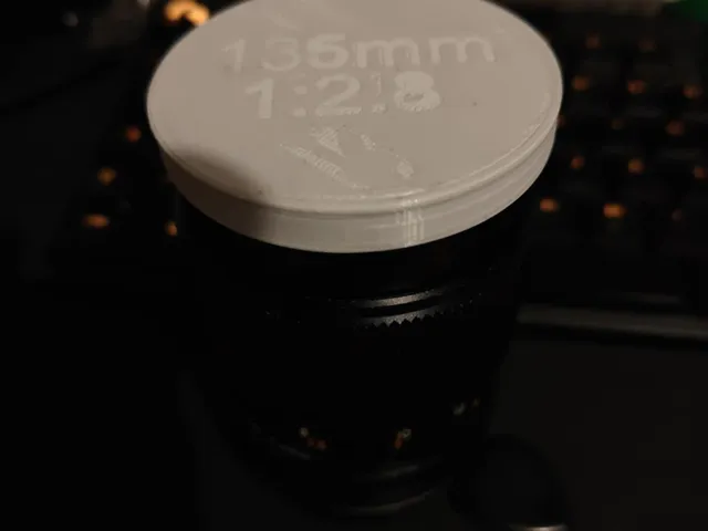 Lens cap for vintage 135mm lens