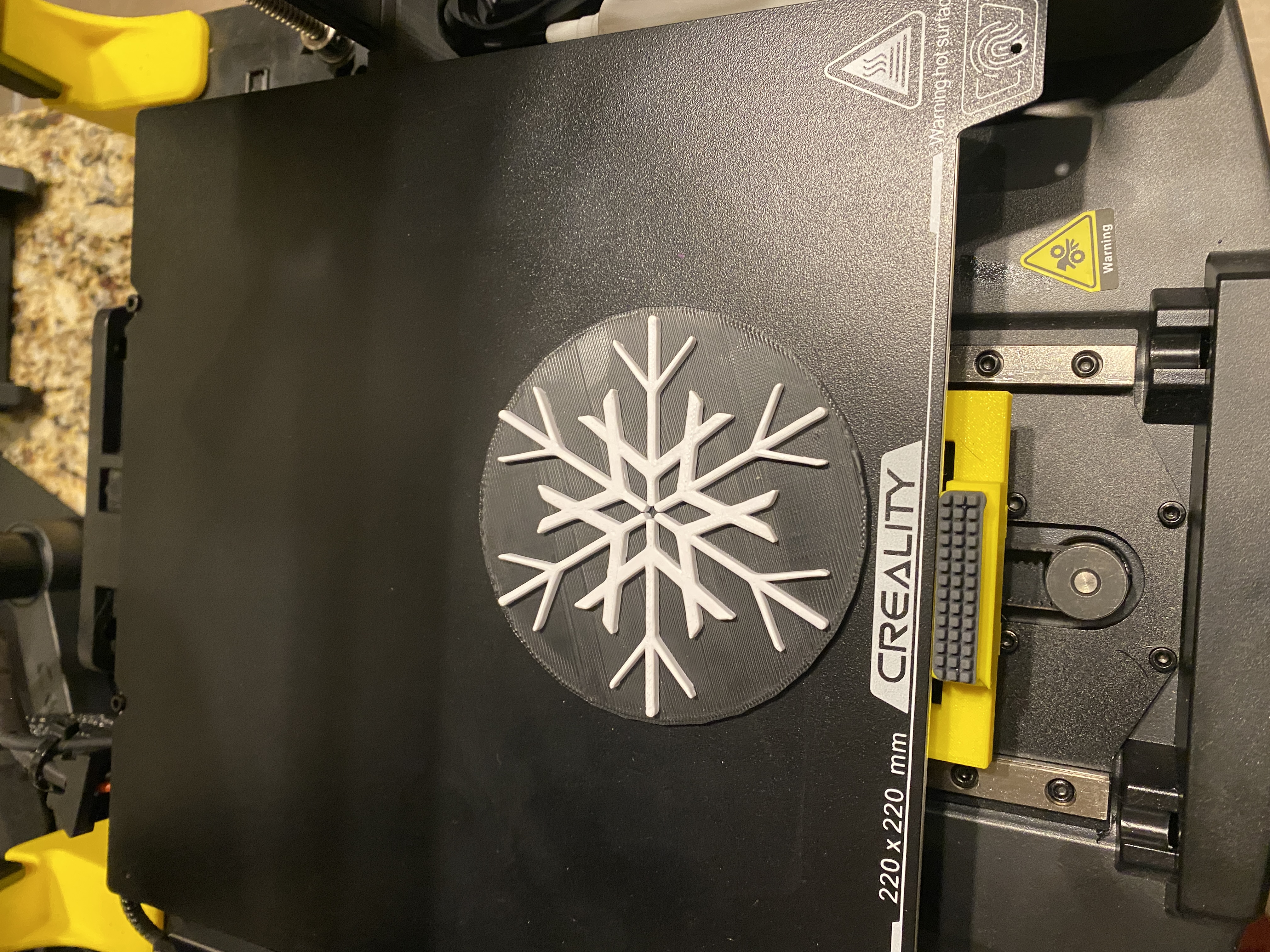 Snowflake coaster