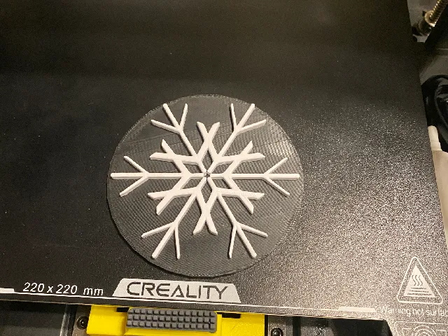 Snowflake coaster