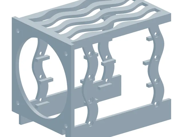 4x U.2 SSD Caddy with 80 mm Fan - Stacked Open Frame (100x70x15 mm)
