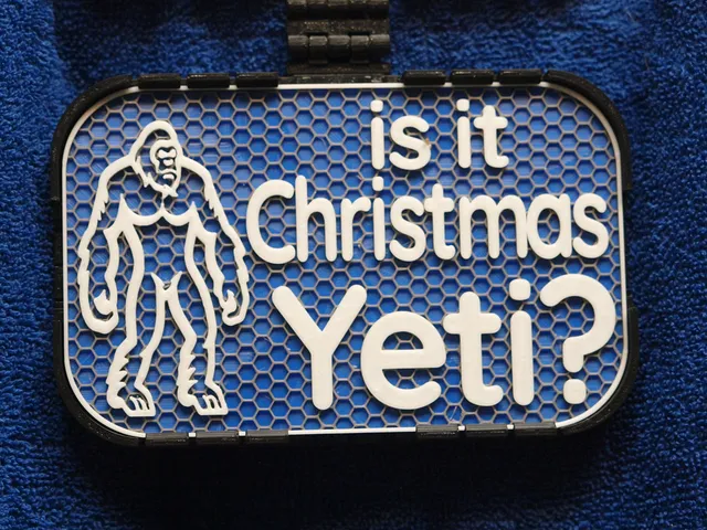 Christmas Yeti sign